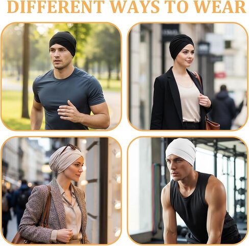 3 PCS Hijab Undercap Non Slip Hijab-Cap Under Caps for Hijabs Under Scarf Undercap for Women White, Black, Beige in Saudi Arabia