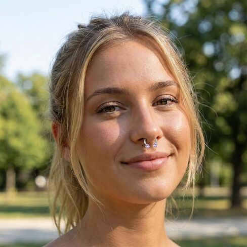 مجموعة حلقات أنف على شكل حدوة حصان، 5 قطع، حلقات أنف على شكل حدوة حصان 16 جرام 8 مم للنساء، حلقات أنف على شكل حدوة حصان للنساء مناسبة للأنشطة النهارية، والمناسبات المسائية، والإعدادات الاحترافية in Kuwait