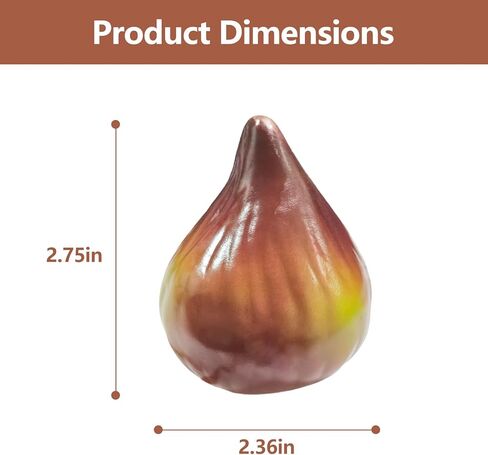 6 Pcs Artificial Figs, Realistic Fake Fig Fruit - Lifelike Foam Decorative Models for Home Kitchen Cabinet, Table Display, Vase & Bowl Filler, Photography Props, Supermarket Decor in Saudi Arabia