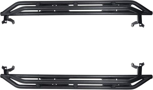 Hooke Road Wrangler JK Running Boards 4 Door Tube Side Steps Nerf Bar for 2007-2018 Jeep Wrangler JK Unlimited 4 Doors Only (Textured Black Heavy Duty) in Saudi Arabia