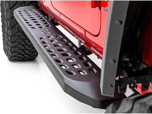 Rough Country RPT2 Running Boards for Jeep Gladiator JT 4WD (2020–2025) – 6.75" Steel Side Steps, No-Drill Bolt-On, Matte Black in Saudi Arabia