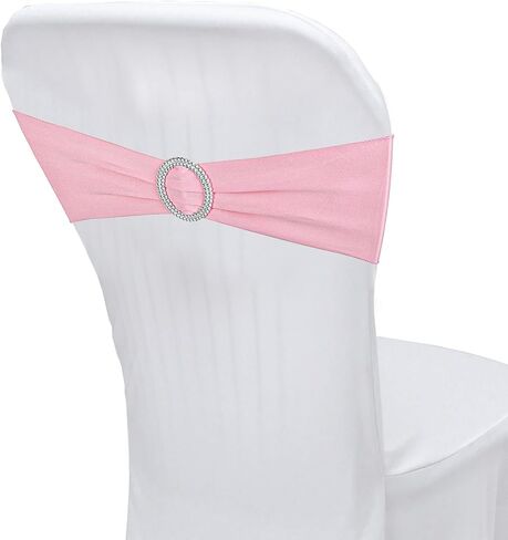 20 قطعة من الأغطية الخلفية لكراسي الفنادق والزفاف من شريط القوس - أغطية كراسي قماشية مرنة غير قابلة للربط للولائم، وعيد الشكر، والهالوين، وزينة حفلات عيد الميلاد (أرجواني داكن، 20 قطعة فيونكة) in Kuwait