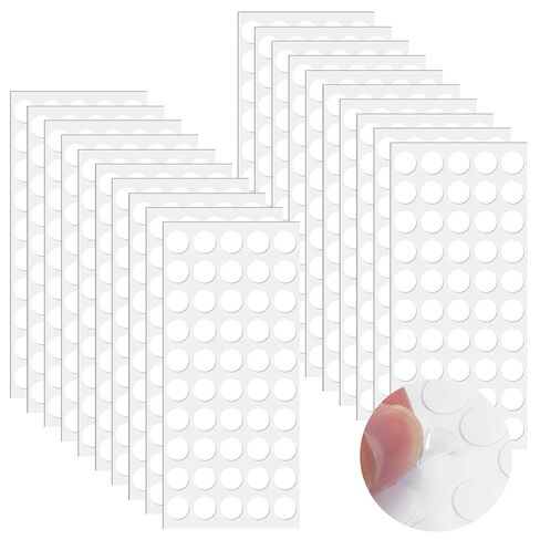 SHENLIU 1000PCS Double Sided Adhesive Dots, 0.4" Clear Removable Sticky Tack Putty No Trace Poster Sticky Dots for Balloons, Wall Hanging, Posters, Crafts, Festival Decoration in Saudi Arabia