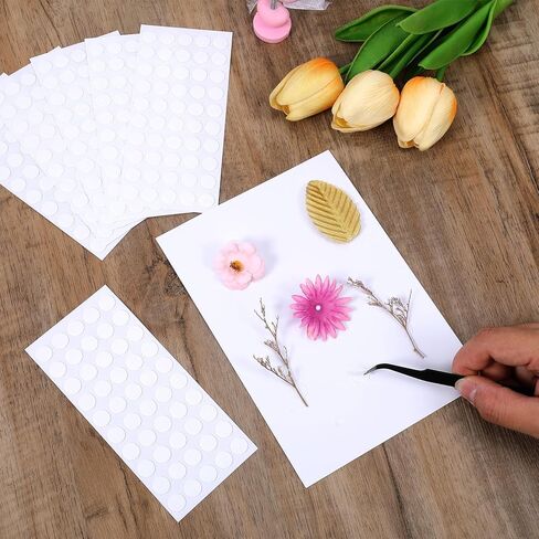 SHENLIU 1000PCS Double Sided Adhesive Dots, 0.4" Clear Removable Sticky Tack Putty No Trace Poster Sticky Dots for Balloons, Wall Hanging, Posters, Crafts, Festival Decoration in Saudi Arabia