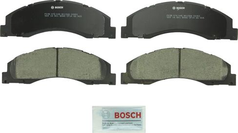 مجموعة وسادات الفرامل القرصية الخزفية الفاخرة من BOSCH BC1328 - متوافقة مع سيارات مختارة Ford E-150، E-250، E-350 Super Duty، E-450 Super Duty؛ أمام in Saudi Arabia