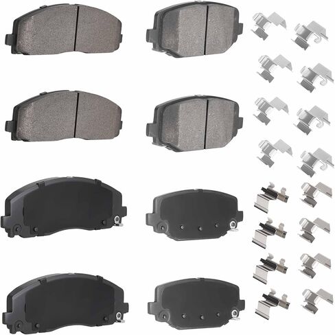 Rear&Front Semi-Metallic Brake Pads Fit for Dodge Journey 2012-2020 for Volkswagen for Routan 2012 2014 Chrysler Town & Country 2012-2016-8pcs in Saudi Arabia