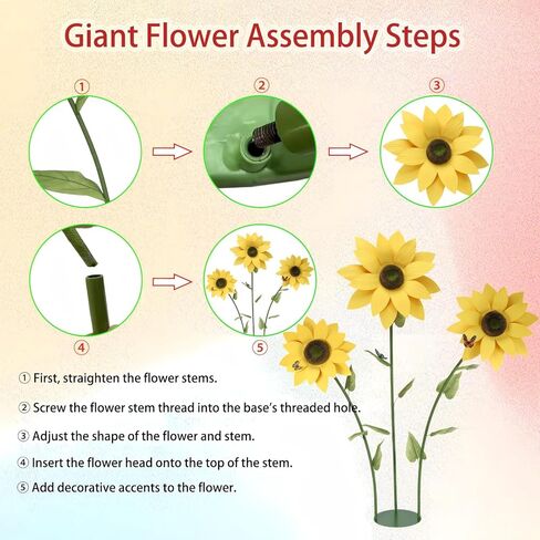 PUIBTOIV 3 قطع عباد الشمس الاصطناعية العملاقة، زخارف زهور كبيرة لحفلات أعياد الميلاد والحدائق والفنادق والمكاتب وديكور المزرعة المنزلية وحفلات الزفاف والمعارض الفنية والمتاجر (أصفر) in Kuwait