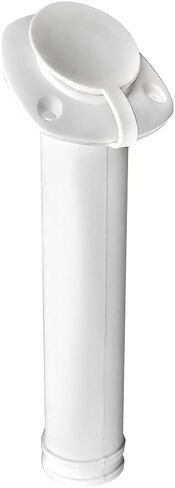 MARINE CITY White Nylon Flush Mount Rod Holder UV Stabilized 30 Degree with Cap Cover and 316 Stainless Steel Gasket for Boats – Marines – Ships – Yachts (Pack of 2) in Saudi Arabia