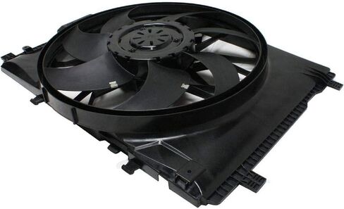 BOXI 621-373 Radiator Brushless Cooling Fan Assembly Fit for Mercedes-Benz W204 C250 C300 C350 C63 AMG W212 E350 E550 E63 AMG GLK250 GLK350 SLK250 SLK350 (Replace 2045000293) in Saudi Arabia