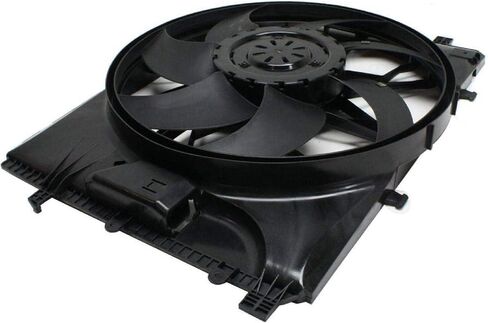 BOXI 621-373 Radiator Brushless Cooling Fan Assembly Fit for Mercedes-Benz W204 C250 C300 C350 C63 AMG W212 E350 E550 E63 AMG GLK250 GLK350 SLK250 SLK350 (Replace 2045000293) in Saudi Arabia