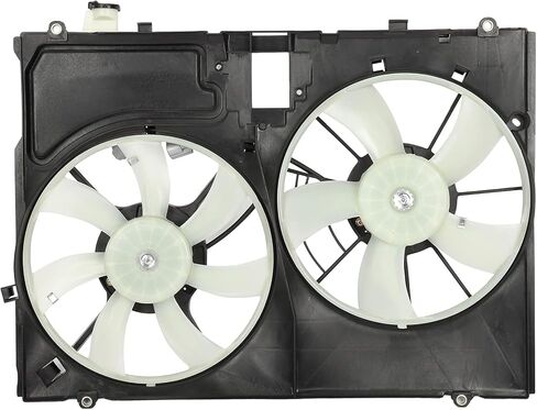 Radiator Cooling Fan Dual Fans 620-555 Compatible with 2004 2005 2006 for Lexus for RX330 Radiator Condenser Fan Assembly Black in Saudi Arabia