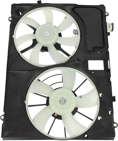 Radiator Cooling Fan Dual Fans 620-555 Compatible with 2004 2005 2006 for Lexus for RX330 Radiator Condenser Fan Assembly Black in Saudi Arabia