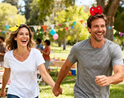 Kirei Sui 2-Piece Apple & Banana Headband Fruits Cute & Soft Costume for Halloween Christmas Party Accessories in Saudi Arabia