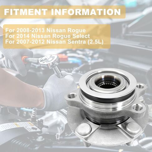 513298 Pair 2 Front Wheel Hub & Bearing Assembly for 2008-2013 Nissan Rogue 2014-2015 Rogue Select, for 2007-2012 Sentra 2.5L in Kuwait