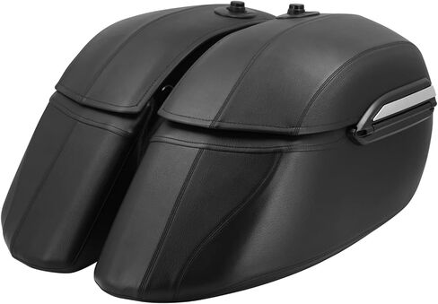 Motorcycle Hard Saddle Bags Universal saddlebags Replacement for Harley Sportster 883 VTX1300 VTX1800 Touring Road King, Hard Saddle Tail Bags for Horses fit for Yamaha Kawasaki Honda in Saudi Arabia