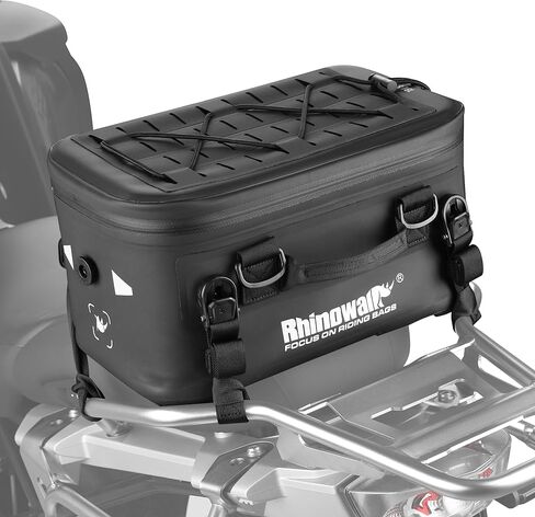 Rhinowalk Motorcycle Top Case Expantion Tail Seat Bag 16L Waterproof Dual-Use Saddle Bag with Quick-Release Straps Camera Drone Storag Thermal Insulation in Saudi Arabia