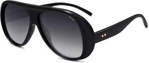 SOJOS Retro Polarized Oversized 90s Aviator Sunglasses Womens Men Trendy Vintage Square Shades SJ2661 in Saudi Arabia