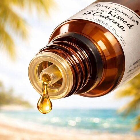 قطرات رائحة شموع المزرعة - 1 أونصة سائلة (30 مل) 400+ زجاجة قطرة - زيت عطري فاخر مصنوع في الولايات المتحدة الأمريكية من صن كيسد كابانا، - ناشرات، آلات رائحة، شموع، ذوبان، زيت كرة مجفف للصوف in Kuwait