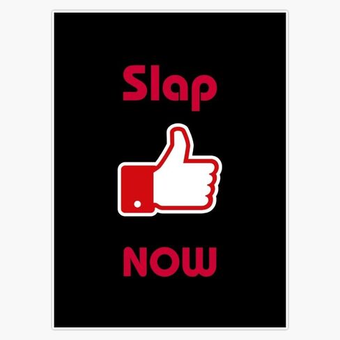 Magnet Slap Like Now Magnetic Vinyl Sticker Decal 5" in Saudi Arabia