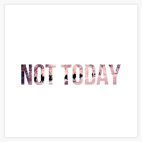 ملصق NOT Today ملصق ممتص الصدمات من الفينيل مقاس 5 بوصات in Saudi Arabia