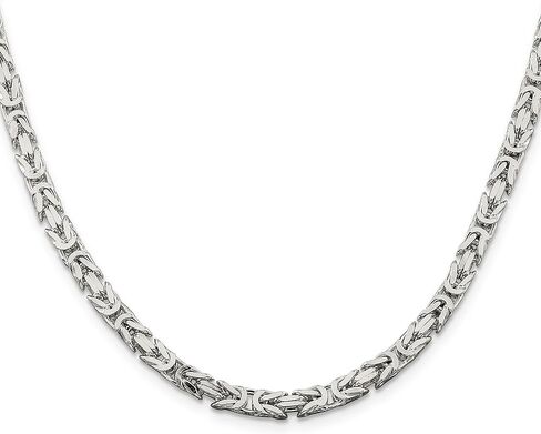 Sterling Silver Byzantine Chain 30" in Saudi Arabia