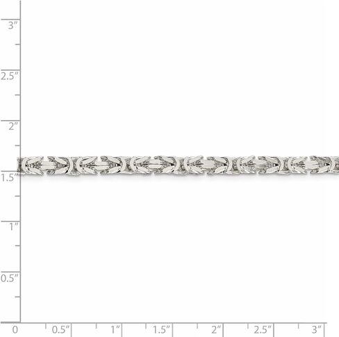 Sterling Silver Byzantine Chain 30" in Saudi Arabia