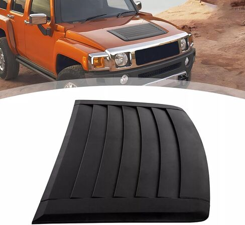 Louver Hood Air Vent Grille Panel Replacement Compatible with 2006-2010 Hummer H3 Adventure 3.7L Replacement for 15231746 15836982 15298497 20880500 in Kuwait