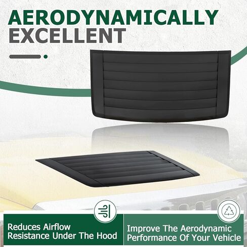 Louver Hood Air Vent Grille Panel Replacement Compatible with 2006-2010 Hummer H3 Adventure 3.7L Replacement for 15231746 15836982 15298497 20880500 in Kuwait