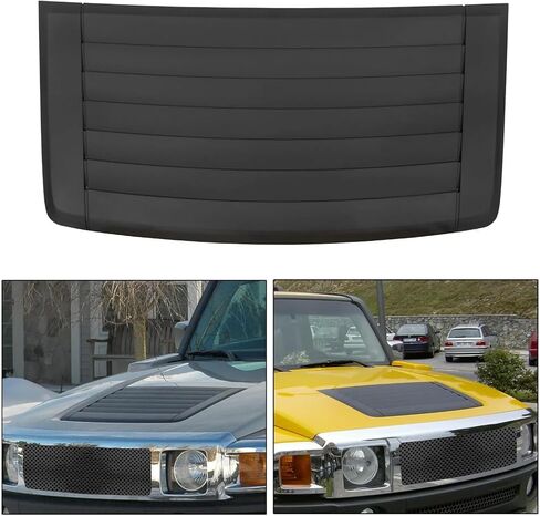 Louver Hood Air Vent Grille Panel Replacement Compatible with 2006-2010 Hummer H3 Adventure 3.7L Replacement for 15231746 15836982 15298497 20880500 in Kuwait