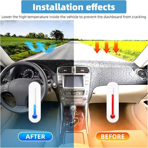 Dash Cover Mat for Lexus IS250 IS350 IS200 IS300 ISF XE20 2006-2013 Non-Slip Dashboard Cover Mat Sunshade UV Rays Protector Interior Accessories in Saudi Arabia