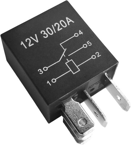 2PCS Car Starter Relay, 4 Pin 12V 30A Waterproof Vehicle Engine Standard Relays, Multi-Purpose Heavy Duty Automotive Power Relaying Starter Replacement Accessories, Universal Fit in Saudi Arabia
