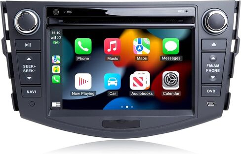 ملاحة GPS للوسائط المتعددة للسيارة Toyota RAV4 2006-2012 Double Din Android 12 راديو تلقائي ستيريو CarPlay يدعم فيديو 4K (راديو) (مشغل DVD، 7 بوصة، ثماني النواة 4 جيجابايت رام 64 جيجابايت روم) in Kuwait
