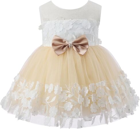 Bow Dream Baby Flower Girl Dress Tulle Wedding Party Formal Blush Pink Tutu Princess Infant Birthday Party Clothes Toddler in Saudi Arabia