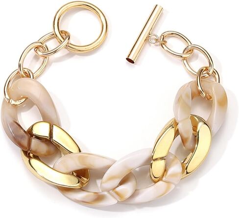 Trendy Resin Bangle Candy Color Chain Wristband Jewelry For Women Girl Adjustable Bangle Handmade Birthday Gift Wome in Saudi Arabia
