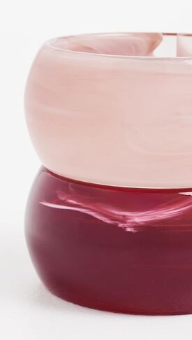 ADINA EDEN Women's Berry Blush Resin Bangle Stack Set in Kuwait