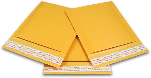 HGP #T, 5" x 6", 50 Pack, Kraft Bubble Mailers Padded Shipping Envelopes Self Seal Wide Size in Saudi Arabia