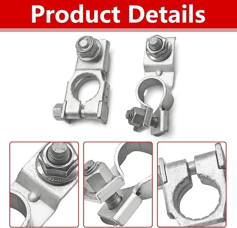 Positive & Negative Battery Terminal Kit for Toyota 4Runner 2010-2014 for Toyota RAV4 2013-2018 Battery Cable Terminal End Replace 90982-05056 90982-06059 2Pcs in Saudi Arabia