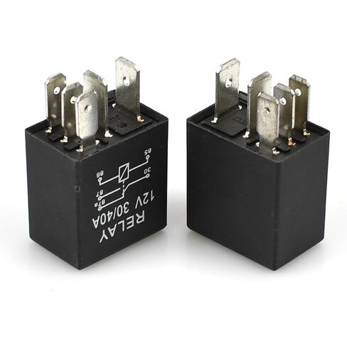 2 حزمة 90987-04004 مرحل متعدد الأغراض، 40A 12VDC 5 دبابيس توصيل متعدد الأغراض للسيارات لتويوتا/دينسو 156700-0860، 90084-98032 in Kuwait