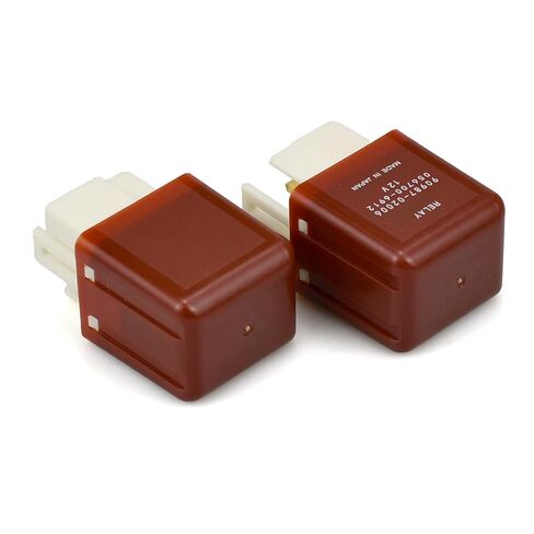 2-Pack 90987-02006,40A 12V DC 4-Pin SPST مرحل السيارات، مرحل السيارات متوافق مع مجموعة مختارة من Toyota Corolla/Camry/RAV4 وLexus - يعمل على إصلاح رمز P069E، ومروحة التبريد وفشل مضخة الوقود in Kuwait