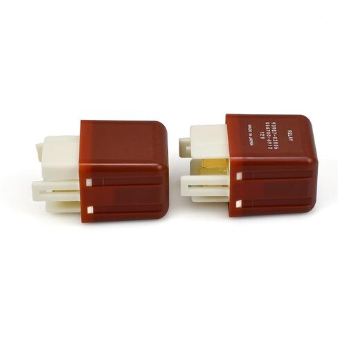 2-Pack 90987-02006,40A 12V DC 4-Pin SPST مرحل السيارات، مرحل السيارات متوافق مع مجموعة مختارة من Toyota Corolla/Camry/RAV4 وLexus - يعمل على إصلاح رمز P069E، ومروحة التبريد وفشل مضخة الوقود in Kuwait