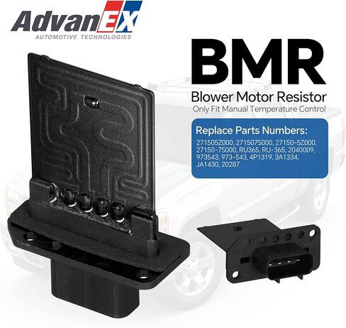 271505Z000 HVAC Manual Control Module Blower Motor Resistor Compatible with Infiniti QX56 Nissan Armada/Frontier/Pathfinder/Quest/Titan/Xterra Replace 271507S000 RU-365 in Saudi Arabia