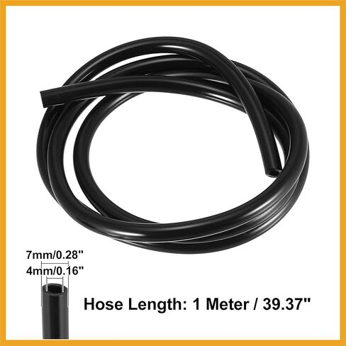 مجموعة فوهات ممسحة الزجاج الأمامي لسيارة تويوتا تاكوما مع حشوات خرطوم سائل بطول 1 متر - عبوة من 6 قطع بديلة باللون الأسود in Kuwait