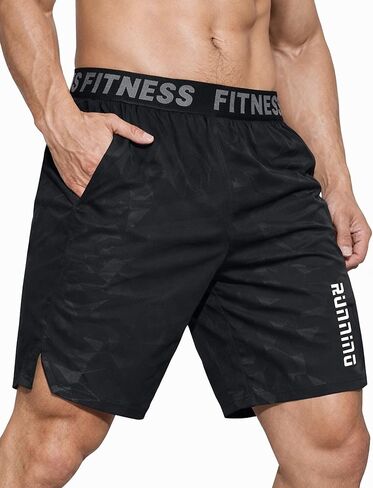 Men's Running Shorts Quick Dry Workout Athletic Short with Pockets in Saudi Arabia