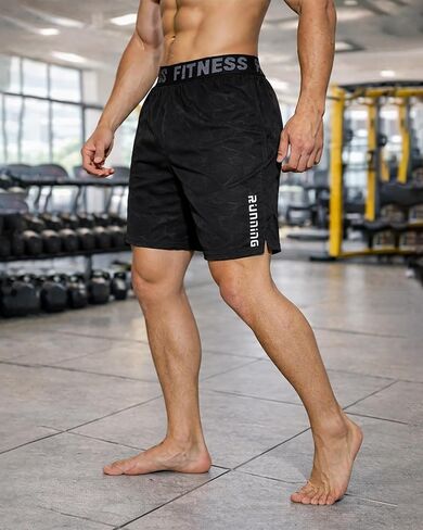 Men's Running Shorts Quick Dry Workout Athletic Short with Pockets in Saudi Arabia