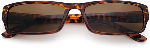 Mens Small Face Snug Fit Color Lens Rectangular Plastic Frame Sunglasses in Kuwait