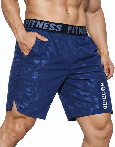 Men's Running Shorts Quick Dry Workout Athletic Short with Pockets in Saudi Arabia