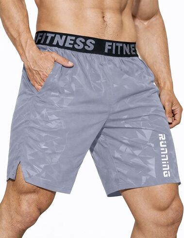 Men's Running Shorts Quick Dry Workout Athletic Short with Pockets in Saudi Arabia