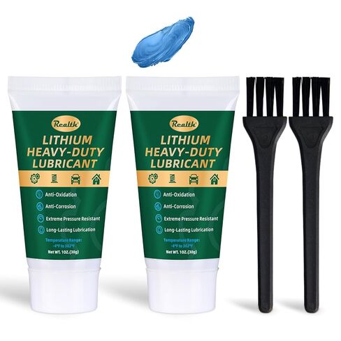 Realth Lithium Grease 1 oz High Temp Waterproof Synthetic Industrial Lubricant for Worm Gears, Rollers, Chains & Bearings, Ideal for Heavy-Duty Industrial & Automotive Use in Saudi Arabia