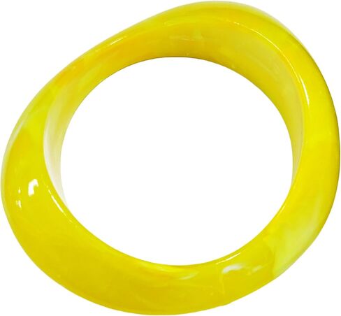 Fluorescent Color Irregular Cuff Bangle Candy Color Geometric Bangle Bracelet Imitation Stone Texture Chunky Acrylic Geometric Bracelet Exaggerated Party Jewelry in Saudi Arabia