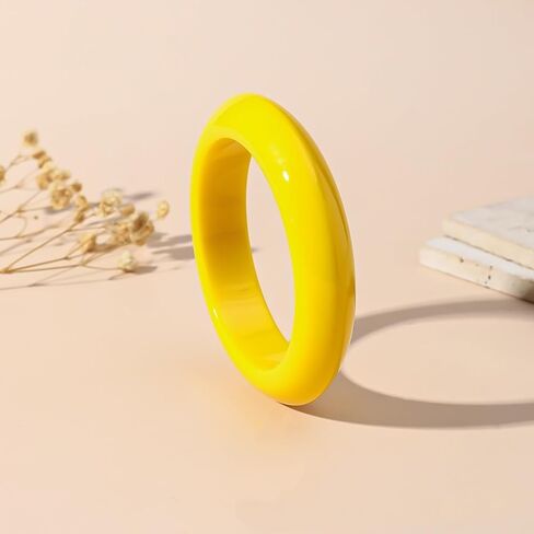 Fluorescent Color Irregular Cuff Bangle Candy Color Geometric Bangle Bracelet Imitation Stone Texture Chunky Acrylic Geometric Bracelet Exaggerated Party Jewelry in Saudi Arabia